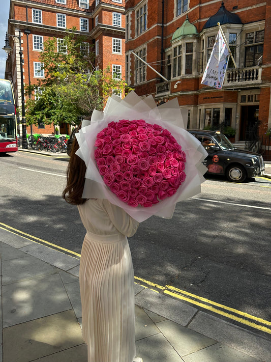 101 pink roses - Luxury bouquet