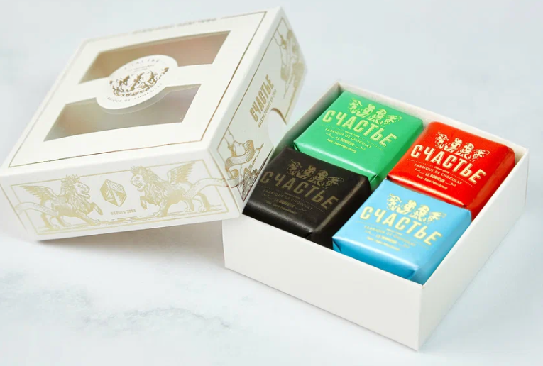 Praline candies, 4 pieces (Set No. 4), 200 g.