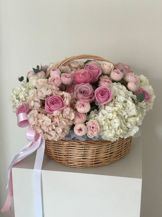 Blush Garden Basket