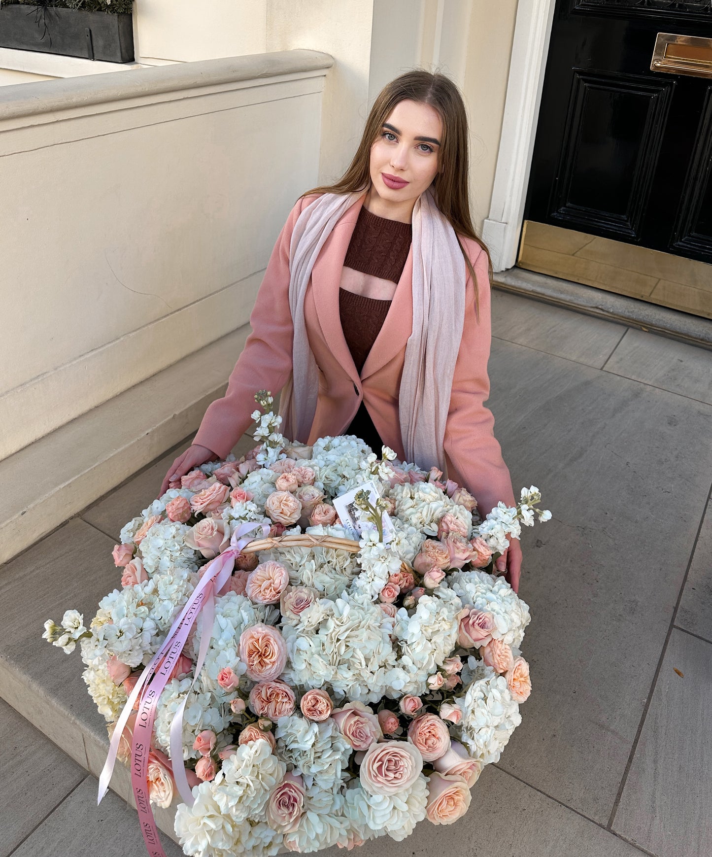 Peach Cloud Grand Basket