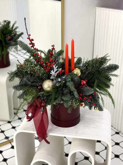 Festive Candle Arrangement