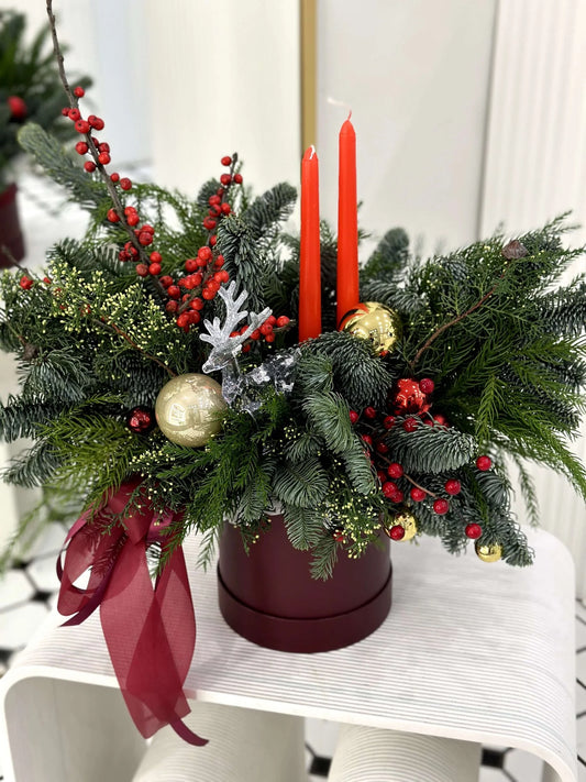 Festive Candle Arrangement