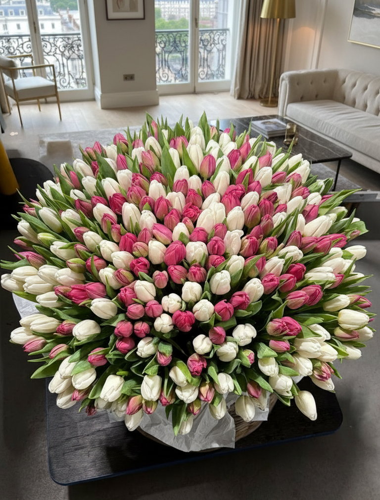 351 Tulips in a Basket