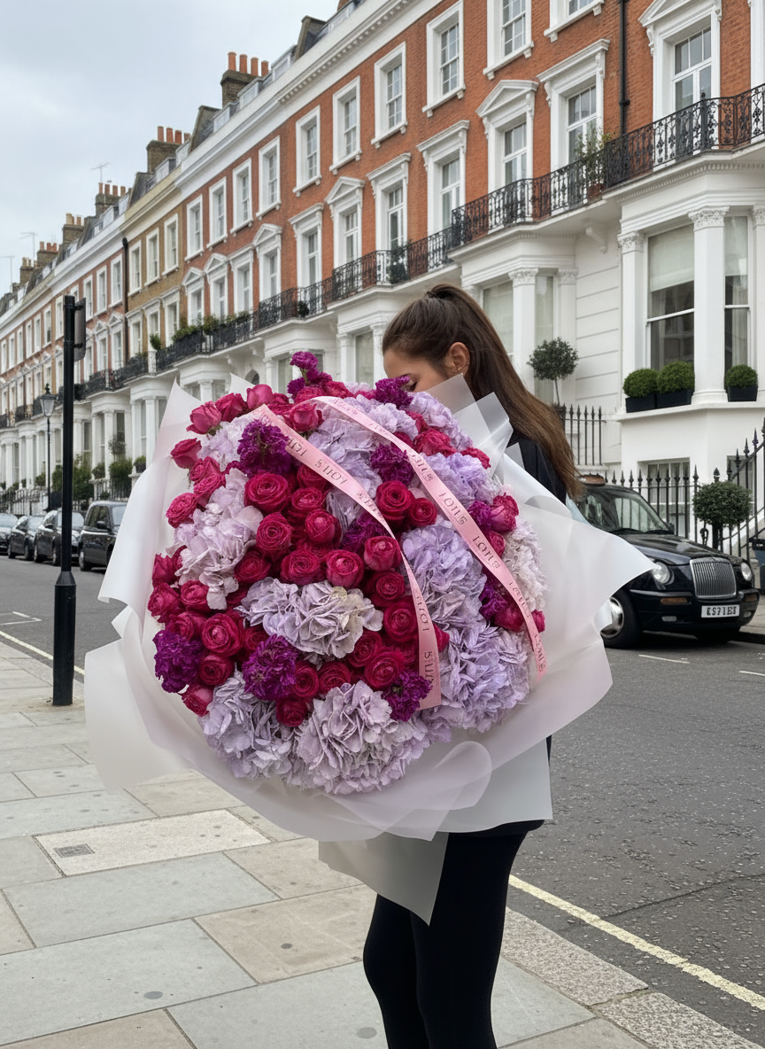 Royal Pink & Lilac Deluxe Bouquet