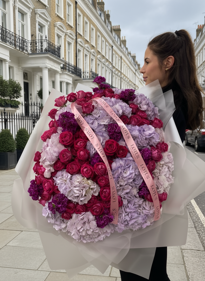 Royal Pink & Lilac Deluxe Bouquet