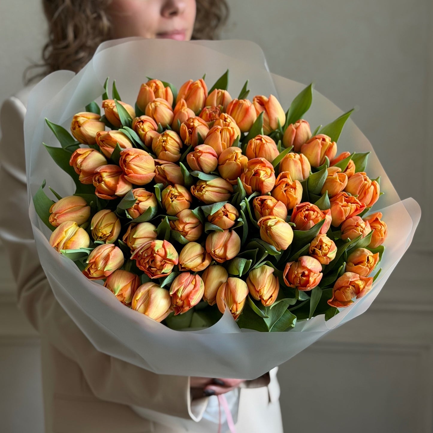 Orange Tulip Bouquet - Vibrant Spring Statement